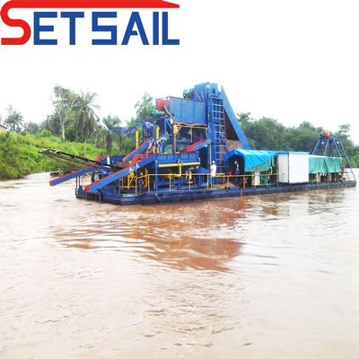 7.5-50kw bomba de injecção cadeia de energia balde rio ouro e equipamento de dragagem de mineração de diamantes