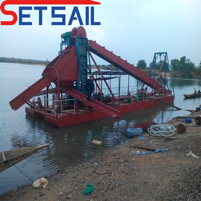 80000.000kg Set de energia elétrica Cadeia de vela balde de ouro dragagem para rio Congo diamante