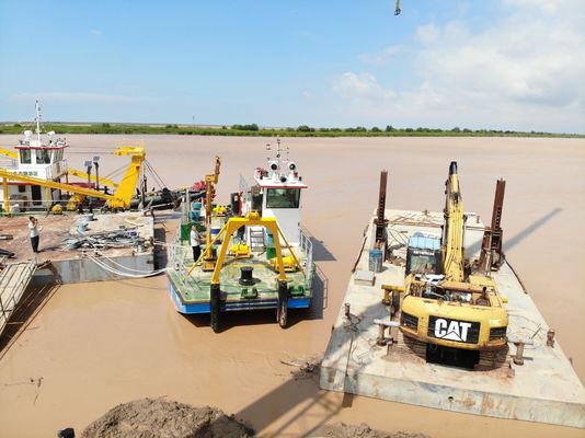 33L-55L Consumo total de combustível Barca de trabalho de serviço para cortador de sucção dragadora e âncora