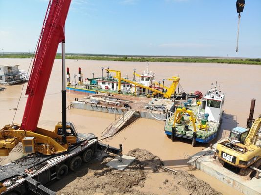 33L-55L Consumo total de combustível Barca de trabalho de serviço para cortador de sucção dragadora e âncora