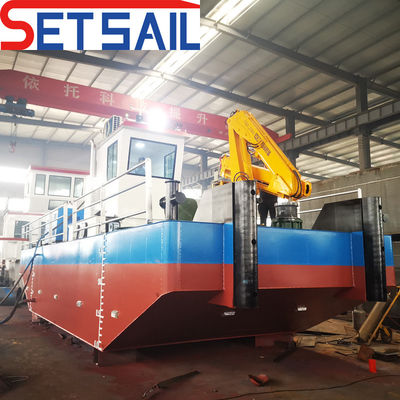 Barco de trabalho de serviço multifunção de dupla hélice de 300-500 CV para amostras de dragagem