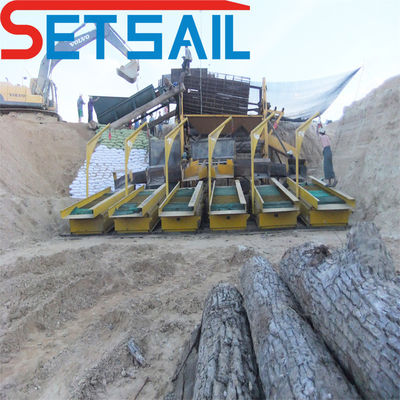 Máquinas de mineração terrestre feitas com capacidade de balde de jigging 0,07m3 Multicolor
