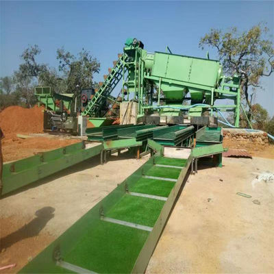 Materiais resistentes à corrosão Máquinas de mineração de ouro em terra com equipamento de jigging de diamantes