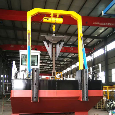 Barco de serviço de trabalho com motor diesel Cummins para pesca fluvial e transporte de carga