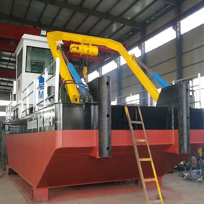 Barco de serviço de trabalho com motor diesel Cummins para pesca fluvial e transporte de carga