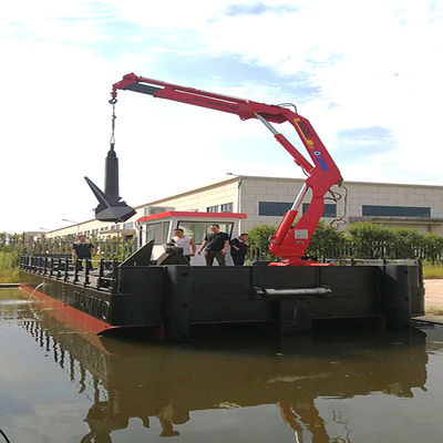 Barco de serviço de trabalho com motor diesel Cummins para pesca fluvial e transporte de carga