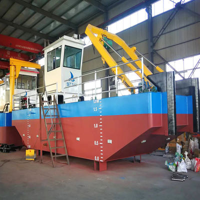 Barco de serviço de trabalho com motor diesel Cummins para pesca fluvial e transporte de carga