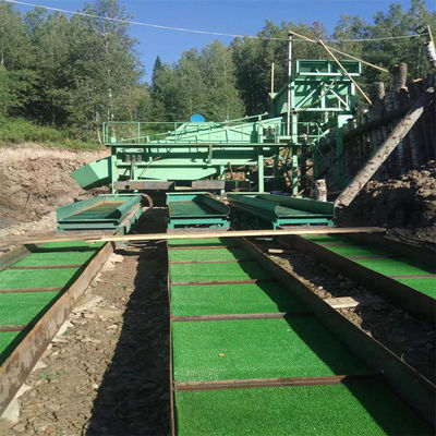 18000.000kg Peso Bruto Equipamento de extracção de ouro alúvico completo com pára-quedas/jigantes/centrífugas de agitação
