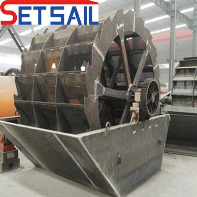 650 Máquina de lavagem de areia de duas rodas com redução principal e consumo de água de 40-300 t/h