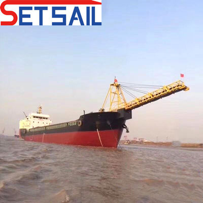 Casco de aço 500t Max. Capacidade de carga Barco de transporte de areia fluvial com sistema PLC
