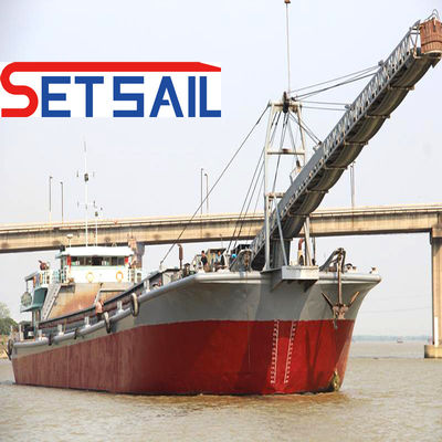 Pagamento inicial Barco de transporte de pedra grande de lago multifunção com abertura inferior