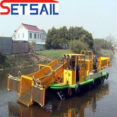 7.2m-25m comprimento total máquina de limpeza de lixo lago com e 7.5-50m3 capacidade de carga