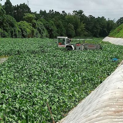 Recolhimento de ervas daninhas aquáticas profissionais com velocidade de trabalho de 3,5-5kn/h