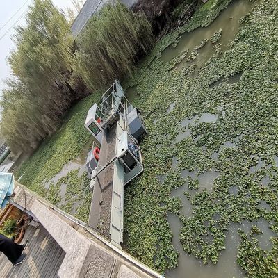 Conjunto de colheita de ervas daninhas aquáticas de vela para limpeza de rios/lagos/mares/portos/canais