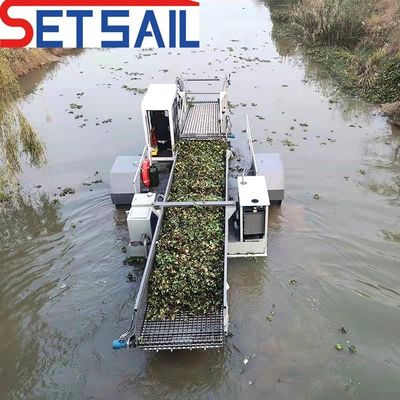 7Máquina de colheita de jacinto aquático de capacidade de.5-50m3 para alta capacidade de carga