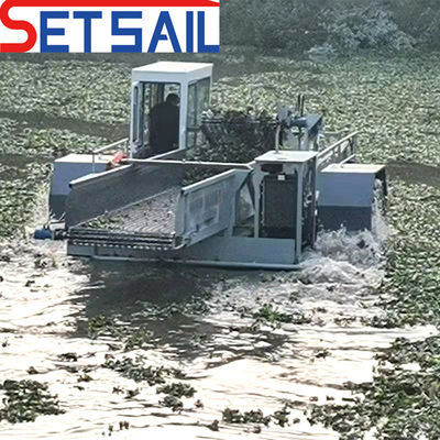 7Máquina de colheita de jacinto aquático de capacidade de.5-50m3 para alta capacidade de carga