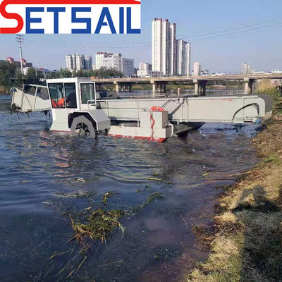 US Recolhedora de plantas aquáticas multifunção / Skimmer de lixo aquático Largura de corte 3m-6m