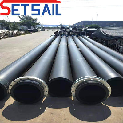 Tubo de descarga de dragagem de sucção de cortador com reforço de cordão têxtil de alta resistência