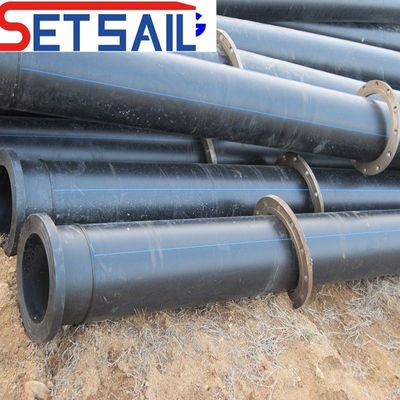 Diâmetro interno 200-600mm Conexão de flange Tubo de plástico PE para petróleo e gás industrial