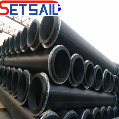 Tubos redondos de material HDPE para tubulações de esgoto urbano comprimento 12,8 m/radim redondo