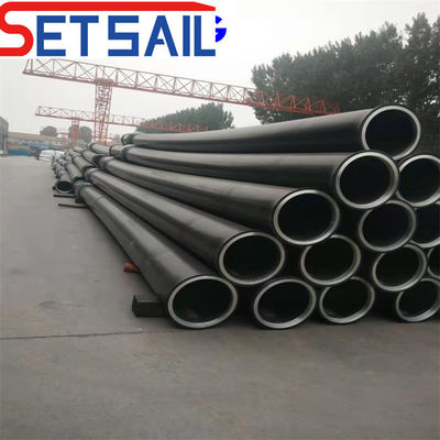 Tubos redondos de material HDPE para tubulações de esgoto urbano comprimento 12,8 m/radim redondo