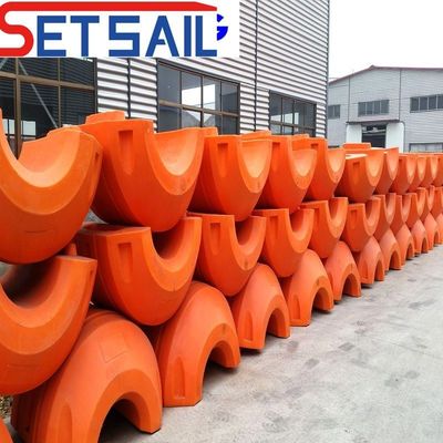 Pedido personalizado de tubo de dragagem de material HDPE com conexão de flange do original